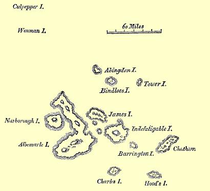 Map of the Galapagos Islands