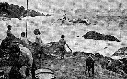 Landing at Bounty Bay.