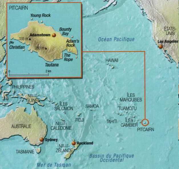 Map of Pitcairn