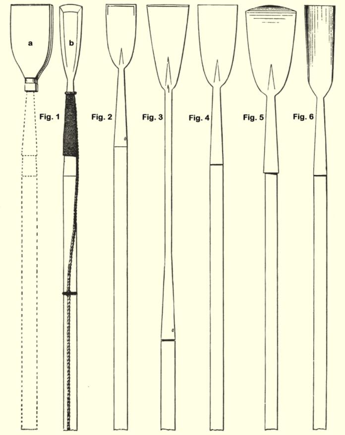 Boat-spade and cutting-spades.