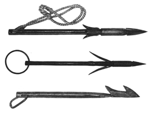 Harpoons for Mason and Cunningham gun